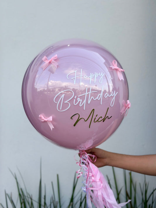 Personaliza tu globo burbuja