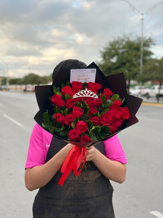 Ramo 24 Rosas Clásico