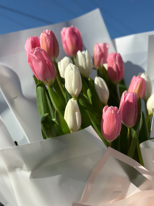 Valeria, bouquet de tulipanes