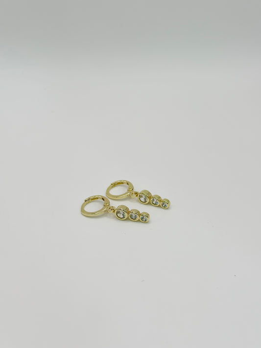 Aretes Redondos Dorados