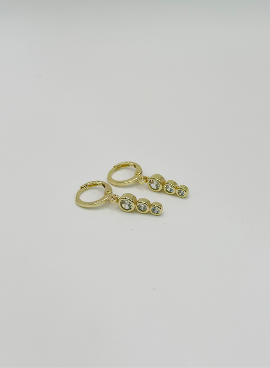 Aretes Redondos Dorados