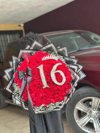Buchón Personalizado 100 Rosas