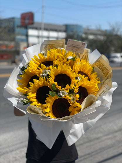 Catalina, hermosos girasoles