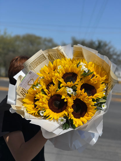 Catalina, hermosos girasoles