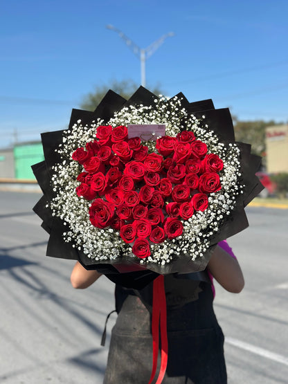 Bouquet de corazón