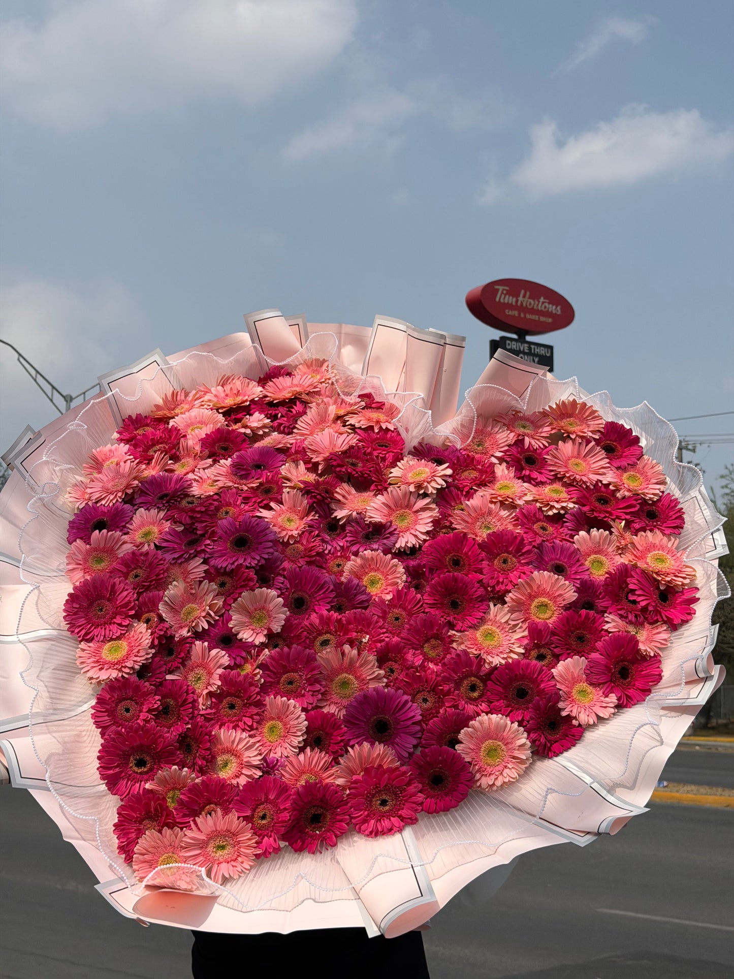 Fernanda, Corazón de 150 Gerberas