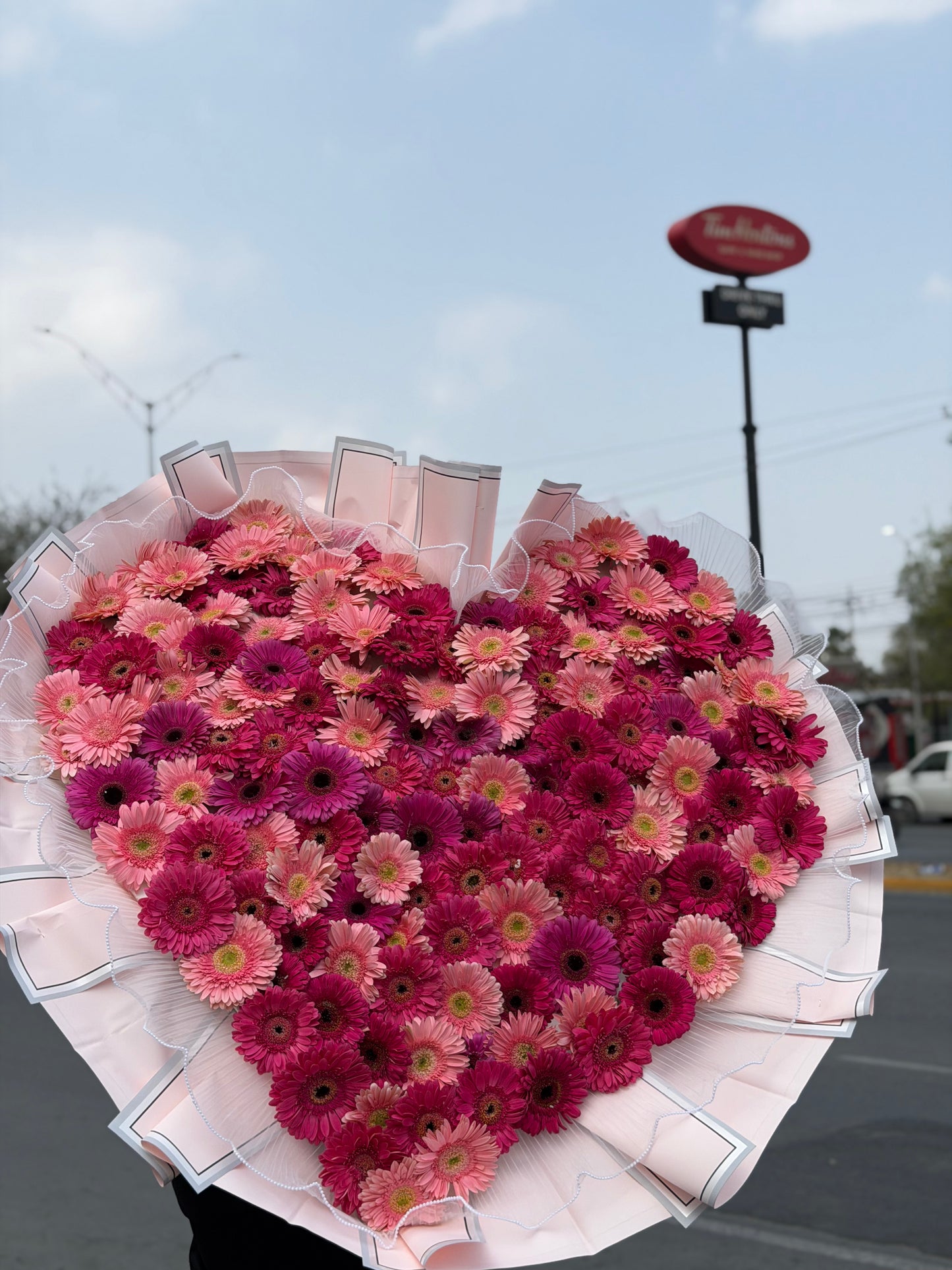 Fernanda, Corazón de 150 Gerberas