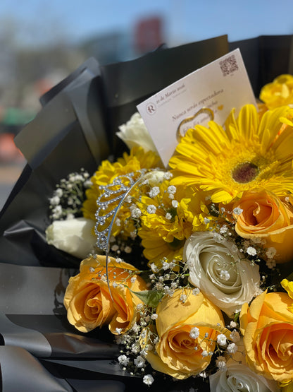 Lucía, Bouquet Amarillo y Gerberas