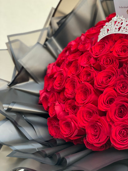Alejandra , ramo de rosas rojas