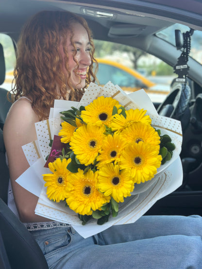 Buchon Gerberas Amarillas