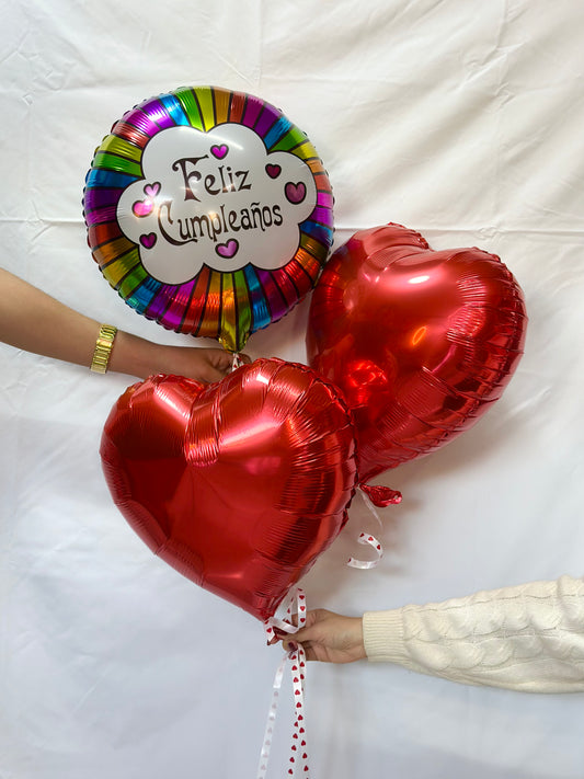 Arreglo de Globos “Feliz Cumpleaños” ❤️🎉