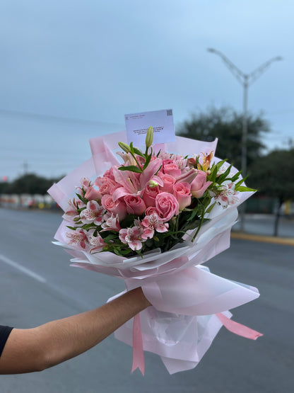 Bouquet Rosas y Lilis